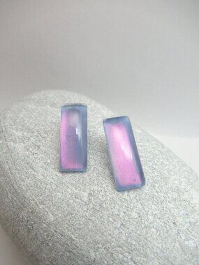 Rectangular cab earrings